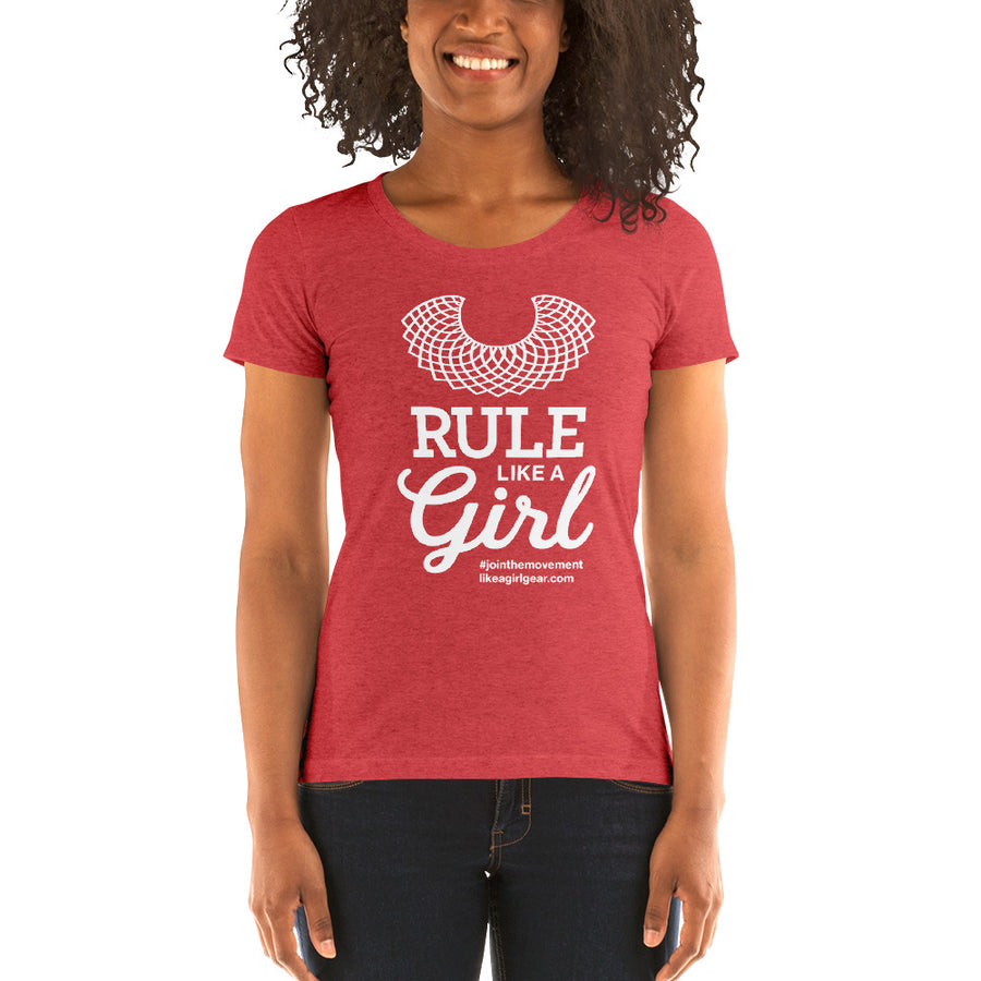 Rule Like A Girl - WH (W S/S Tri-Blend T-Shirt)