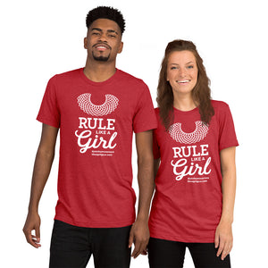 Rule Like A Girl - WH  (Unisex S/S T-Shirt)