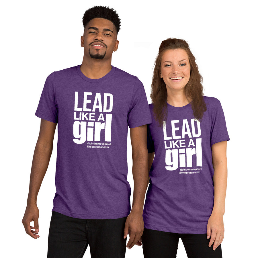 Lead Like A Girl - WH (Unisex Tri-Blend T-Shirt)