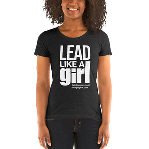 Lead LAG-White (W S/S Tri-Blend T-Shirt)