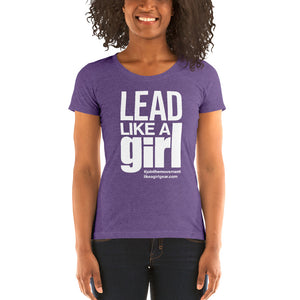 Lead LAG-White (W S/S Tri-Blend T-Shirt)