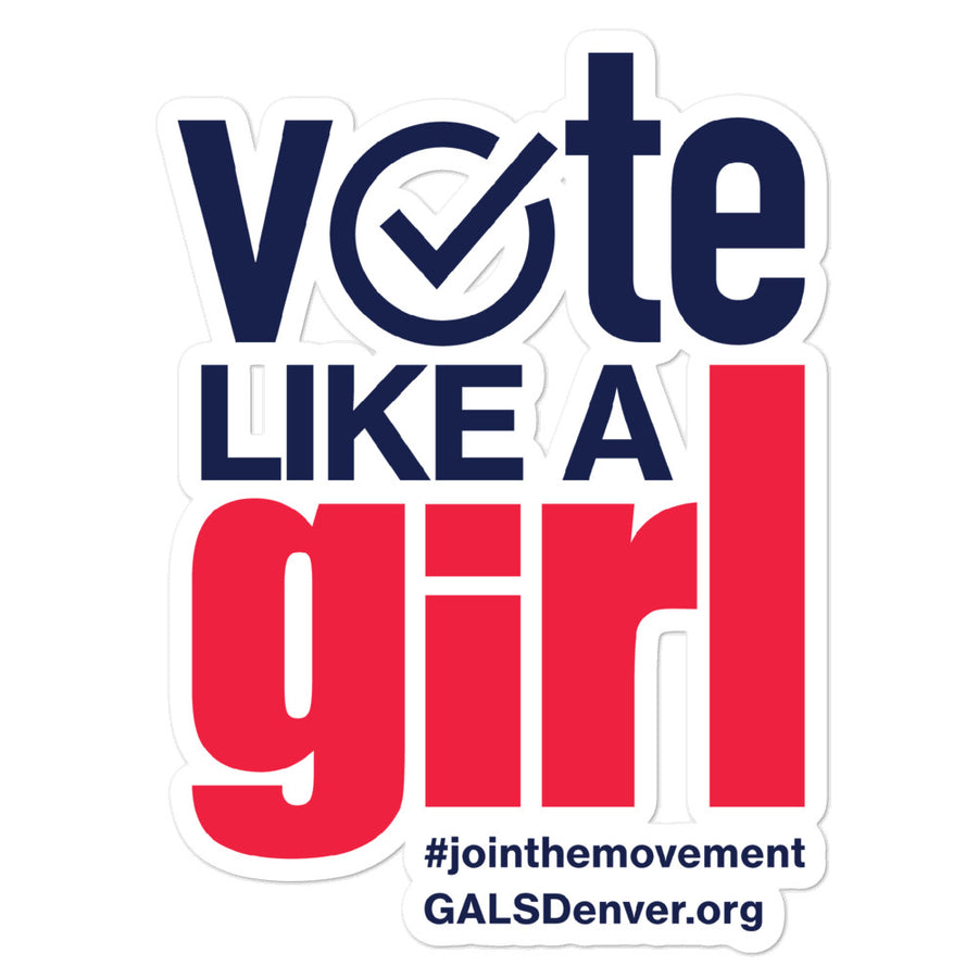 Vote Like A Girl (Large Sticker)