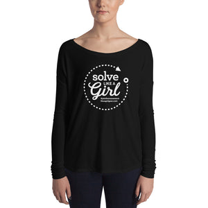 Solve Like A Girl - WH (W Flowy L/S T-Shirt)