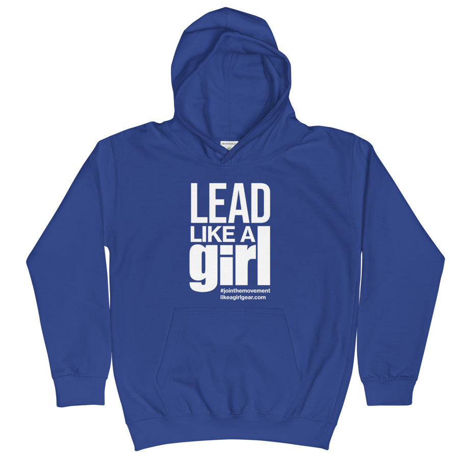 Lead Like A Girl - WH (Youth Pullover Hoodie)